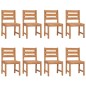 vidaXL Gartenstühle 8 Stk. Massivholz Teak vidaXL Gartenstühle 8 Stk. Massivholz Teak