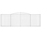 vidaXL Gabionen mit Hochbogen 8 Stk. 400x30x120/140cm Verzinktes Eisen vidaXL Gabionen mit Hochbogen 8 Stk. 400x30x120/140cm Verzinktes Eisen