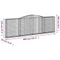 vidaXL Gabionen mit Hochbogen 8 Stk. 400x30x120/140cm Verzinktes Eisen vidaXL Gabionen mit Hochbogen 8 Stk. 400x30x120/140cm Verzinktes Eisen