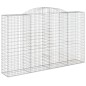 vidaXL Gabionen mit Hochbogen 2 Stk. 300x50x180/200cm Verzinktes Eisen vidaXL Gabionen mit Hochbogen 2 Stk. 300x50x180/200cm Verzinktes Eisen