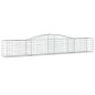 vidaXL Gabionen mit Hochbogen 20 Stk. 400x50x60/80cm Verzinktes Eisen vidaXL Gabionen mit Hochbogen 20 Stk. 400x50x60/80cm Verzinktes Eisen