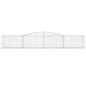 vidaXL Gabionen mit Hochbogen 20 Stk. 400x50x60/80cm Verzinktes Eisen vidaXL Gabionen mit Hochbogen 20 Stk. 400x50x60/80cm Verzinktes Eisen