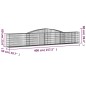 vidaXL Gabionen mit Hochbogen 20 Stk. 400x50x60/80cm Verzinktes Eisen vidaXL Gabionen mit Hochbogen 20 Stk. 400x50x60/80cm Verzinktes Eisen
