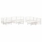 vidaXL 10-tlg. Garten-Lounge-Set mit Kissen Weiß Massivholz vidaXL 10-tlg. Garten-Lounge-Set mit Kissen Weiß Massivholz