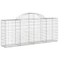 vidaXL Gabionen mit Hochbogen 20 Stk. 200x30x80/100cm Verzinktes Eisen vidaXL Gabionen mit Hochbogen 20 Stk. 200x30x80/100cm Verzinktes Eisen