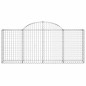 vidaXL Gabionen mit Hochbogen 20 Stk. 200x30x80/100cm Verzinktes Eisen vidaXL Gabionen mit Hochbogen 20 Stk. 200x30x80/100cm Verzinktes Eisen