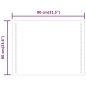 vidaXL LED-Badspiegel 60x80 cm vidaXL LED-Badspiegel 60x80 cm