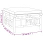 vidaXL 4-tlg. Garten-Lounge-Set mit Cremeweißen Kissen Bambus vidaXL 4-tlg. Garten-Lounge-Set mit Cremeweißen Kissen Bambus