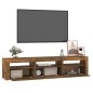 vidaXL TV-Schrank mit LED-Leuchten Räuchereiche 180x35x40 cm vidaXL TV-Schrank mit LED-Leuchten Räuchereiche 180x35x40 cm