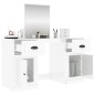 vidaXL Schminktisch mit Spiegel Hochglanz-Weiß 130x50x132,5 cm vidaXL Schminktisch mit Spiegel Hochglanz-Weiß 130x50x132,5 cm