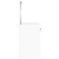 vidaXL Schminktisch mit Spiegel Hochglanz-Weiß 130x50x132,5 cm vidaXL Schminktisch mit Spiegel Hochglanz-Weiß 130x50x132,5 cm