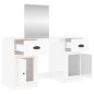 vidaXL Schminktisch mit Spiegel Hochglanz-Weiß 130x50x132,5 cm vidaXL Schminktisch mit Spiegel Hochglanz-Weiß 130x50x132,5 cm