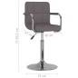 Esszimmerstühle 2 Stk. Drehbar Taupe Stoff Esszimmerstühle 2 Stk. Drehbar Taupe Stoff
