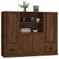 vidaXL Highboards 3 Stk. Braun Eichen-Optik Holzwerkstoff vidaXL Highboards 3 Stk. Braun Eichen-Optik Holzwerkstoff