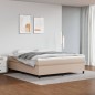 vidaXL Boxspringbett Matratze Cappuccino-Braun 180x200 cm Kunstleder vidaXL Boxspringbett Matratze Cappuccino-Braun 180x200 cm Kunstleder