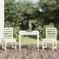 vidaXL 3-tlg. Garten-Bistro-Set Weiß Massivholz Kiefer vidaXL 3-tlg. Garten-Bistro-Set Weiß Massivholz Kiefer