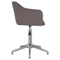 Esszimmerstühle 2 Stk. Drehbar Taupe Stoff Esszimmerstühle 2 Stk. Drehbar Taupe Stoff