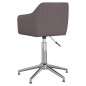 Esszimmerstühle 2 Stk. Drehbar Taupe Stoff Esszimmerstühle 2 Stk. Drehbar Taupe Stoff