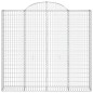 vidaXL Gabionen mit Hochbogen 14Stk. 200x50x180/200cm Verzinktes Eisen vidaXL Gabionen mit Hochbogen 14Stk. 200x50x180/200cm Verzinktes Eisen