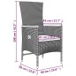 vidaXL 3-tlg. Garten-Lounge-Set Grau Poly Rattan & Massivholz Akazie vidaXL 3-tlg. Garten-Lounge-Set Grau Poly Rattan & Massivholz Akazie