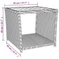 vidaXL 3-tlg. Garten-Lounge-Set Grau Poly Rattan & Massivholz Akazie vidaXL 3-tlg. Garten-Lounge-Set Grau Poly Rattan & Massivholz Akazie
