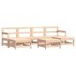 vidaXL 7-tlg. Garten-Lounge-Set mit Kissen Massivholz vidaXL 7-tlg. Garten-Lounge-Set mit Kissen Massivholz