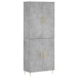 vidaXL Highboard Betongrau 69,5x34x180 cm Holzwerkstoff vidaXL Highboard Betongrau 69,5x34x180 cm Holzwerkstoff