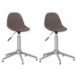 Esszimmerstühle 2 Stk. Drehbar Taupe Stoff Esszimmerstühle 2 Stk. Drehbar Taupe Stoff