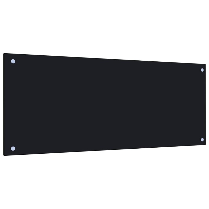 vidaXL Küchenrückwand Schwarz 100x40 cm Hartglas vidaXL Küchenrückwand Schwarz 100x40 cm Hartglas