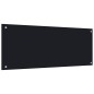 vidaXL Küchenrückwand Schwarz 100x40 cm Hartglas vidaXL Küchenrückwand Schwarz 100x40 cm Hartglas