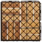 vidaXL Terrassenfliesen 20 Stk. 30x30 cm Massivholz Teak