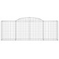 vidaXL Gabionen mit Hochbogen 4 Stk. 300x50x100/120cm Verzinktes Eisen vidaXL Gabionen mit Hochbogen 4 Stk. 300x50x100/120cm Verzinktes Eisen