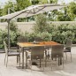 vidaXL 7-tlg. Garten-Essgruppe mit Kissen Grau Poly Rattan vidaXL 7-tlg. Garten-Essgruppe mit Kissen Grau Poly Rattan