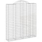vidaXL Gabionen mit Hochbogen 3 Stk. 200x50x220/240cm Verzinktes Eisen vidaXL Gabionen mit Hochbogen 3 Stk. 200x50x220/240cm Verzinktes Eisen