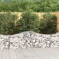vidaXL Gabionen mit Hochbogen 12 Stk. 200x50x60/80 cm Verzinktes Eisen vidaXL Gabionen mit Hochbogen 12 Stk. 200x50x60/80 cm Verzinktes Eisen