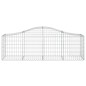 vidaXL Gabionen mit Hochbogen 12 Stk. 200x50x60/80 cm Verzinktes Eisen vidaXL Gabionen mit Hochbogen 12 Stk. 200x50x60/80 cm Verzinktes Eisen