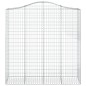 vidaXL Gabionen mit Hochbogen 3 Stk. 200x50x200/220cm Verzinktes Eisen vidaXL Gabionen mit Hochbogen 3 Stk. 200x50x200/220cm Verzinktes Eisen