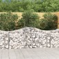 vidaXL Gabionen mit Hochbogen 2 Stk. 200x50x80/100 cm Verzinktes Eisen vidaXL Gabionen mit Hochbogen 2 Stk. 200x50x80/100 cm Verzinktes Eisen