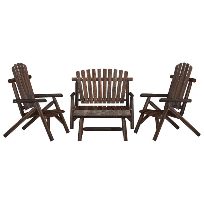 vidaXL 4-tlg. Garten-Lounge-Set Massivholz Fichte vidaXL 4-tlg. Garten-Lounge-Set Massivholz Fichte