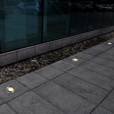 vidaXL Bodeneinbaustrahler Außen 12 Stk. Rund