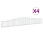 vidaXL Gabionen mit Hochbogen 4 Stk. 400x30x40/60 cm Verzinktes Eisen vidaXL Gabionen mit Hochbogen 4 Stk. 400x30x40/60 cm Verzinktes Eisen