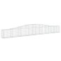 vidaXL Gabionen mit Hochbogen 4 Stk. 400x30x40/60 cm Verzinktes Eisen vidaXL Gabionen mit Hochbogen 4 Stk. 400x30x40/60 cm Verzinktes Eisen