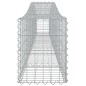 vidaXL Gabionen mit Hochbogen 4 Stk. 400x30x40/60 cm Verzinktes Eisen vidaXL Gabionen mit Hochbogen 4 Stk. 400x30x40/60 cm Verzinktes Eisen