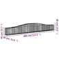 vidaXL Gabionen mit Hochbogen 4 Stk. 400x30x40/60 cm Verzinktes Eisen vidaXL Gabionen mit Hochbogen 4 Stk. 400x30x40/60 cm Verzinktes Eisen