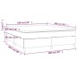vidaXL Boxspringbett mit Matratze Dunkelgrau 160x200 cm Stoff vidaXL Boxspringbett mit Matratze Dunkelgrau 160x200 cm Stoff