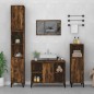 vidaXL 3-tlg. Badmöbel-Set Räuchereiche Holzwerkstoff vidaXL 3-tlg. Badmöbel-Set Räuchereiche Holzwerkstoff