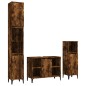 vidaXL 3-tlg. Badmöbel-Set Räuchereiche Holzwerkstoff vidaXL 3-tlg. Badmöbel-Set Räuchereiche Holzwerkstoff