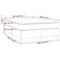 vidaXL Boxspringbett mit Matratze Dunkelblau 140x200 cm Samt vidaXL Boxspringbett mit Matratze Dunkelblau 140x200 cm Samt