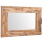 vidaXL Dekorativer Spiegel Teak 90 x 60 cm Rechteckig vidaXL Dekorativer Spiegel Teak 90 x 60 cm Rechteckig