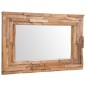 vidaXL Dekorativer Spiegel Teak 90 x 60 cm Rechteckig vidaXL Dekorativer Spiegel Teak 90 x 60 cm Rechteckig